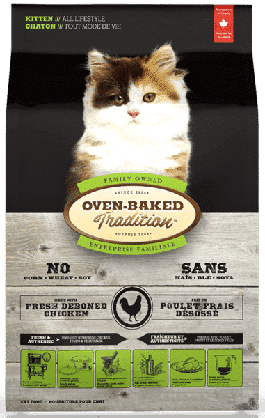 Nourriture pour chaton tout mode de vie - Poulet 1 Chaton face
