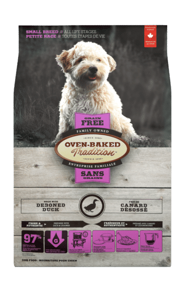 Nourriture pour chien sans grain saveur canard