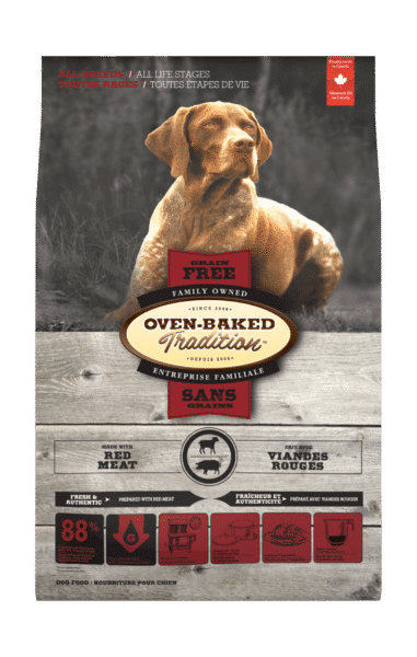 Nourriture sans grains pour chien toutes étapes de vie toutes races - Viandes rouges 1 Grain Free Red Meat 3D All Breed front Sans Grain Viandes Rouges Toutes Races face