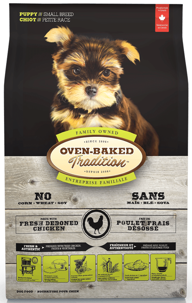 The best dog food for puppies of small breeds Chicken OvenBaked