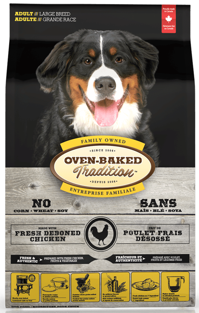 The best and healthiest dog food for large breeds Chicken OvenBaked