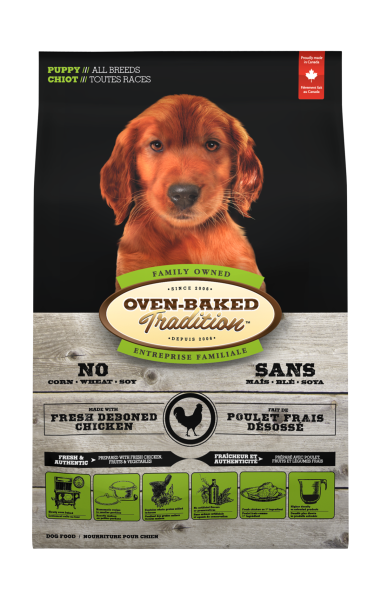 Bag of all breed puppy food with chicken – Oven-Baked Tradition