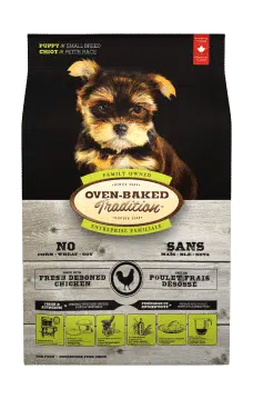 Bag of small breed puppy food with chicken – Oven-Baked Tradition