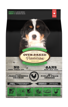 Large breed puppy food with chicken by Oven-Baked Tradition