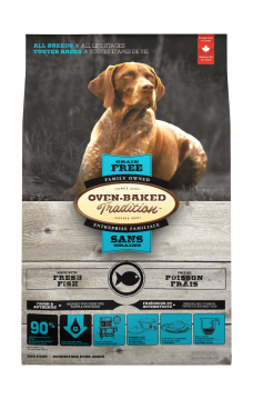 Grain-free fish dog food for all breeds, hypoallergenic formula