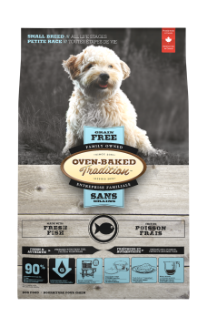 Grain-free small breed dog food fish, hypoallergenic formula