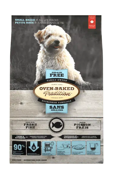 Grain-free small breed dog food fish, hypoallergenic formula