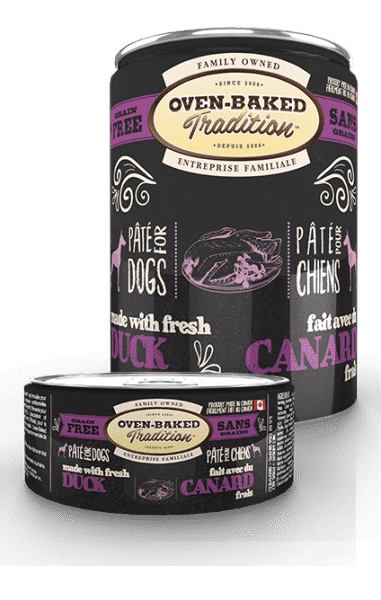 Pâté sans grains pour chien adulte - Canard 1 chien canard