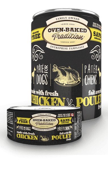Pâté sans grains pour chien adulte - Poulet 1 chien poulet