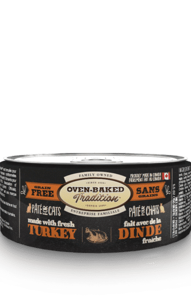 Pâté sans grains pour chat adulte - Dinde 1 Can chat dinde 155g