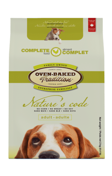 Nourriture naturelle pour chien adulte toutes races - Poulet 1 DOG Natures Code Regular Chicken Front CHIEN Poulet Regulier Face