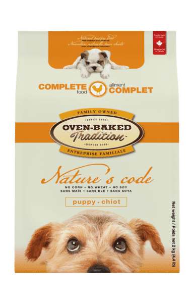 Nourriture naturelle pour chiot toutes races - Poulet 1 PUPPY Natures Code Regular Chicken Front CHIOT Poulet Regulier Face