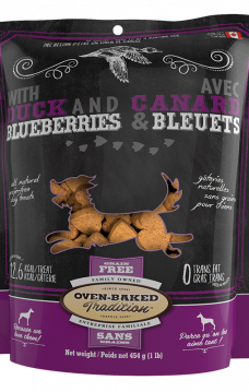 OBT 21013 454 Dog Treats Duck Blueberries