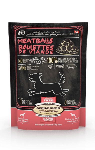 All natural crunchy and grain-free treats for dogs - Meatballs 1 gateries boulettes 1