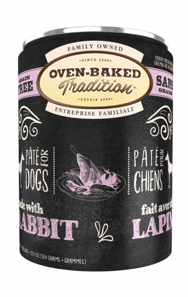 Grain-free pâté for adult dogs - Rabbit 1 Conserve 3D CHIEN 354g Rabbit Site Web OBT