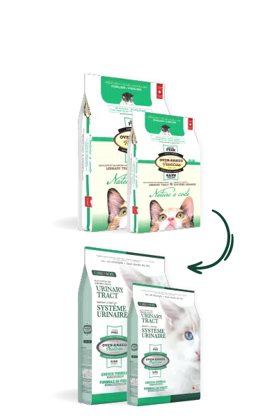 4 bags of Oven-Baked Tradition Care Line products for cats