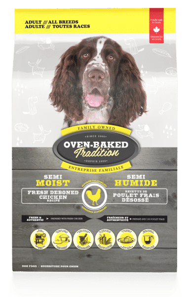 Semi-moist food for all breed adult dogs - Chicken 1 Semi Moist Chicken front