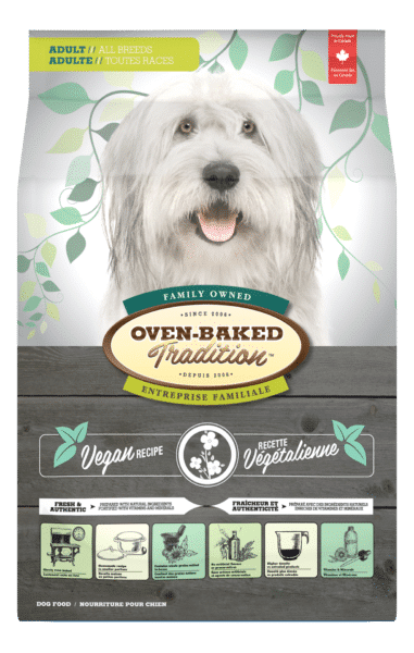 Food for all breeds adult dogs - Vegan 1 Ve╠uge╠u AB Face Web 2 1 1