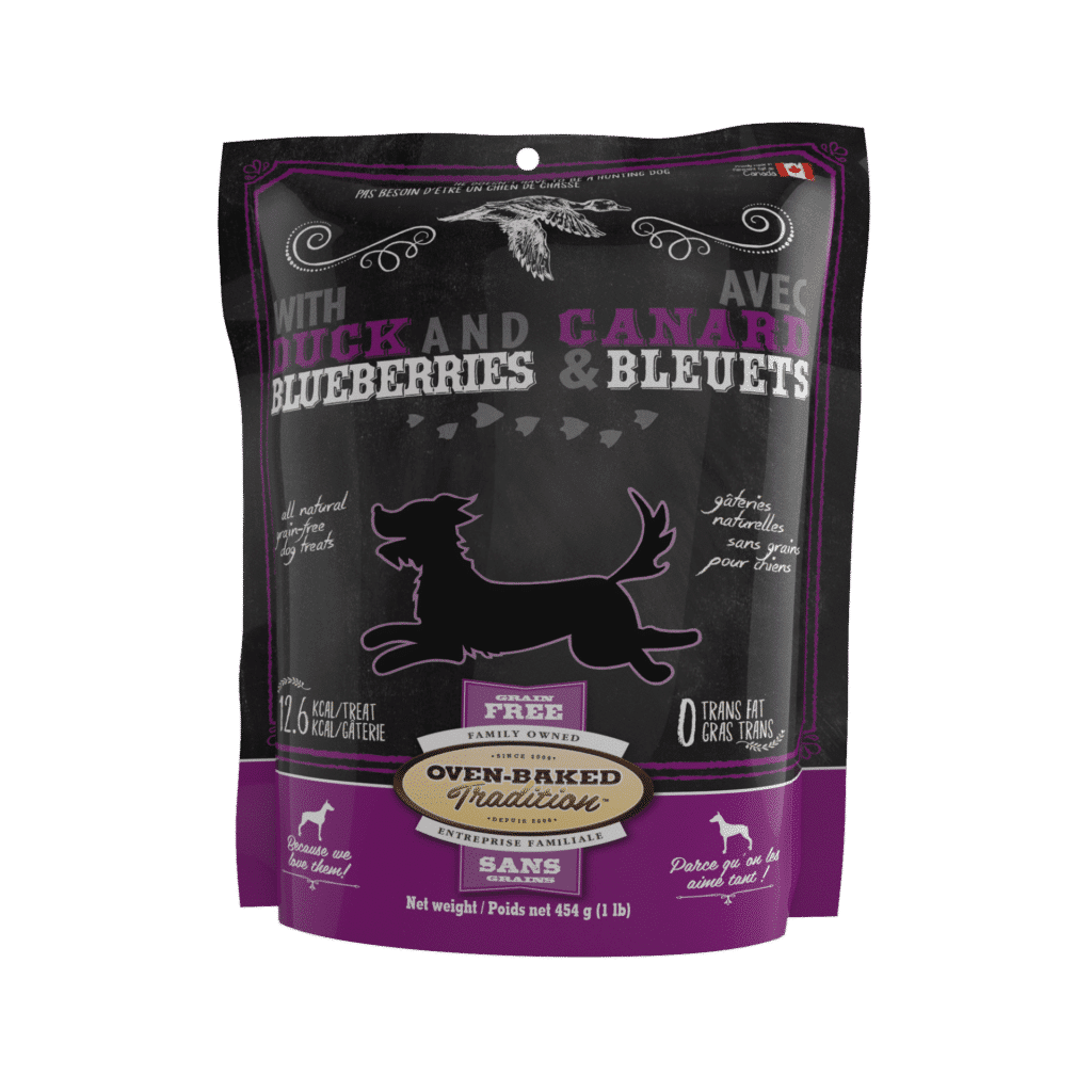 Grain-free dog treats - Duck and blueberries 1 canard