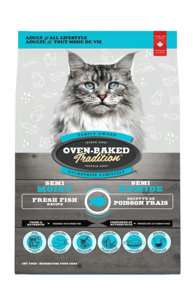 Semi-moist food for all breed adults cats-Fish 1 Chat Semi Humide Poisson 3D Face