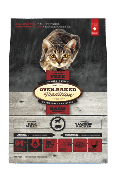 Nourriture sans grains pour chat toutes étapes de vie - Viandes rouges 1 Grain Free Red Met Cat 3D Front Chat Sans Grains Viandes Rouges 3D Face