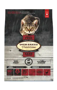 Grain Free Red Met Cat 3D Front Chat Sans Grains Viandes Rouges 3D Face