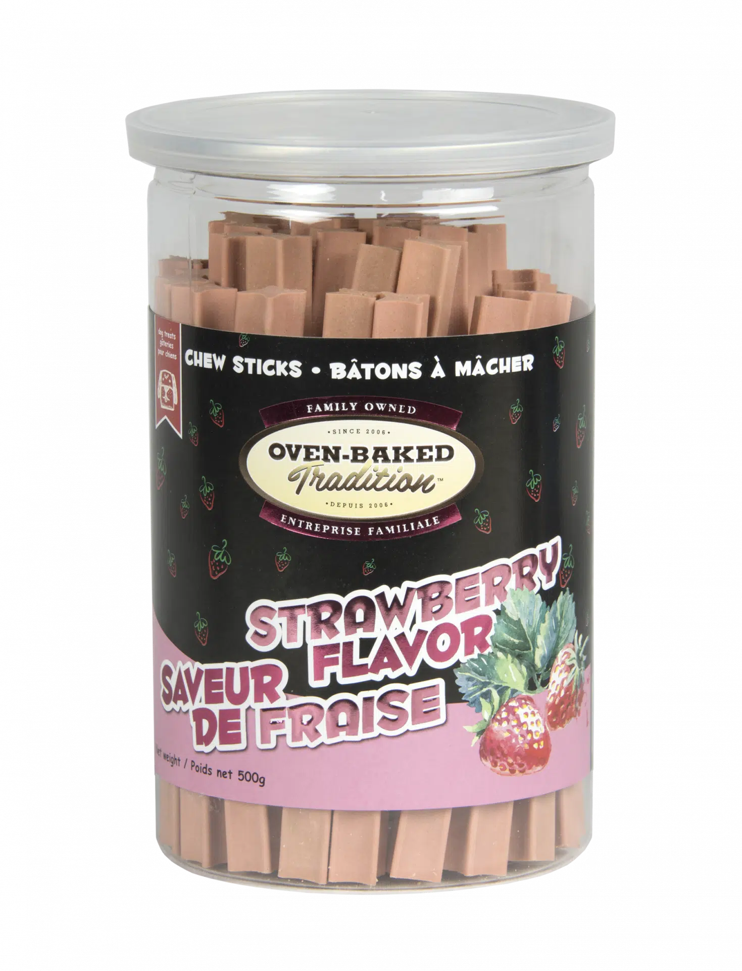 Chew stick strawberry flavors OvenBaked Tradition