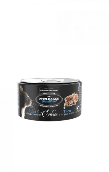 Grain-free entrée for cats with fresh tuna and glucosamine by Oven-Baked Tradition