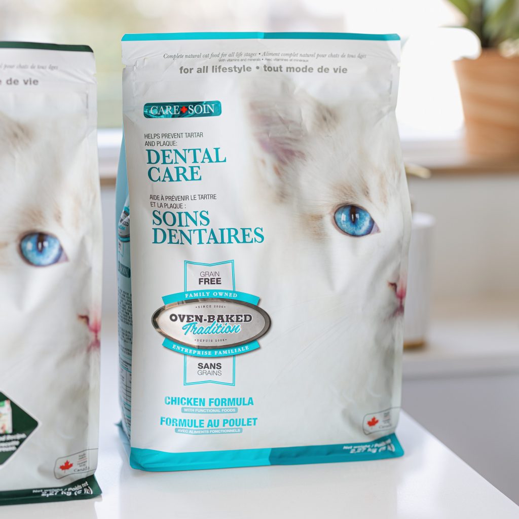 Sac de nourriture préventive dentaire pour chat au poulet, sans grain, Oven-Baked Tradition