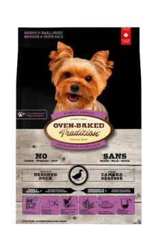 Bag of small breed duck dog food, oven-baked – Oven-Baked Tradition